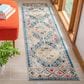 Safavieh Madison MAD418N 2" x 8" Dark Blue and Yellow Runner, , large