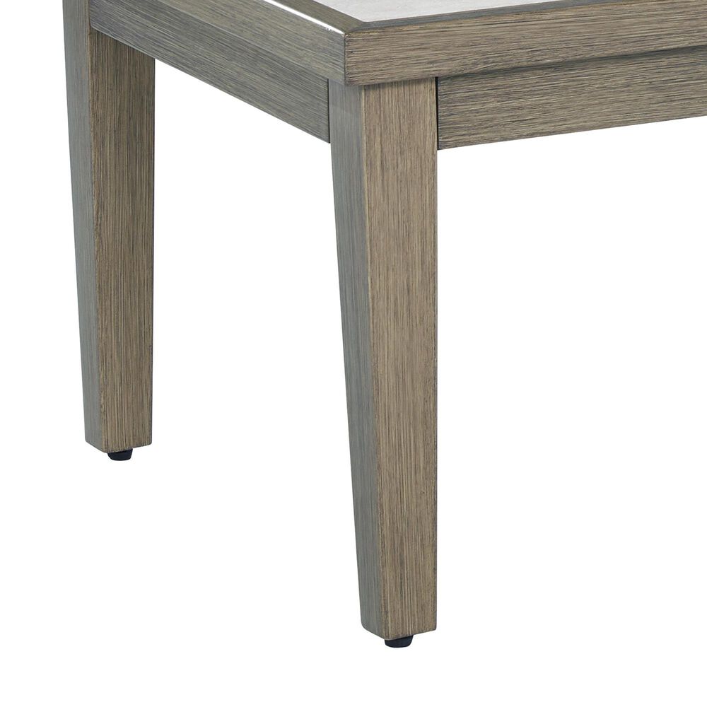 Ashley Rainier Ranch Patio Rectangular Cocktail Table in Brown and Beige, , large
