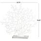 Maple and Jade 16" Coral Decorative Sculpture in Textured White and Clear, , large