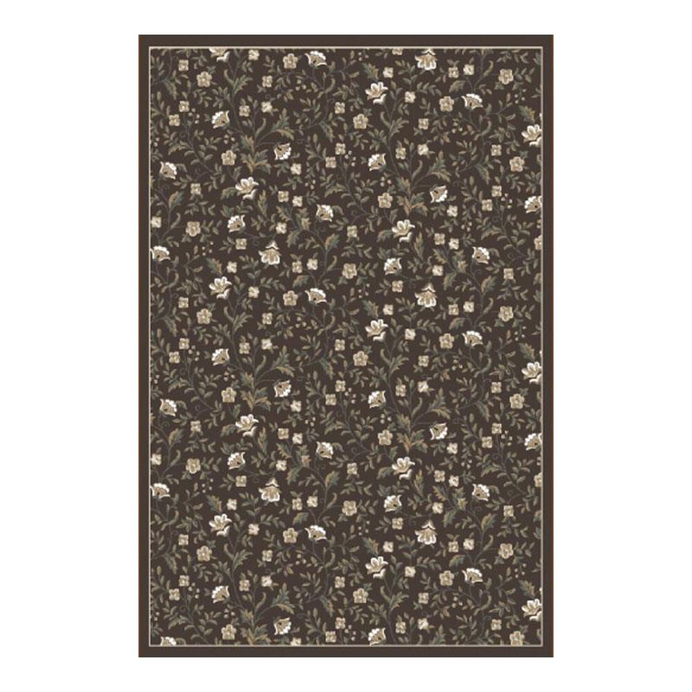 Radici USA Pisa 6674 5'3" Round Brown Area Rug, , large