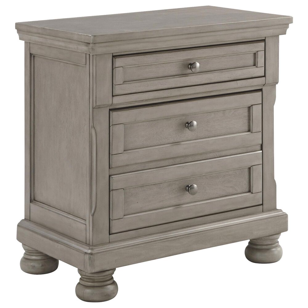 Ashley Lettner 2-Drawer Nightstand in Light Gray, , large