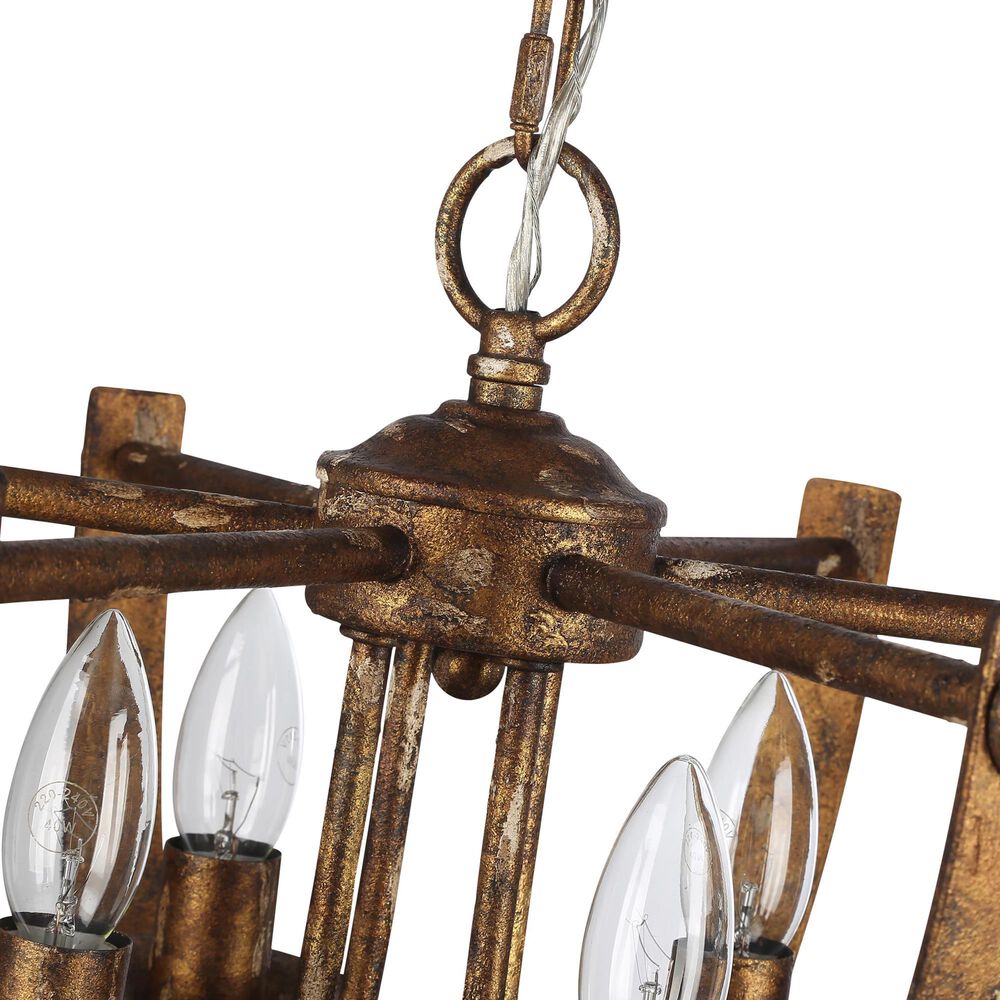Golden Lighting Victoria 4-Light Pendant in Heirloom Gold, , large