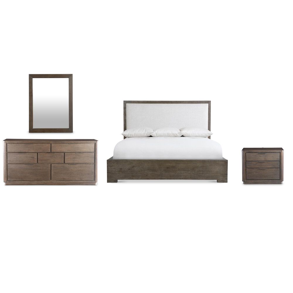 Bernhardt Outline 4-Piece Queen Panel Bedroom Set in Cassel, , large