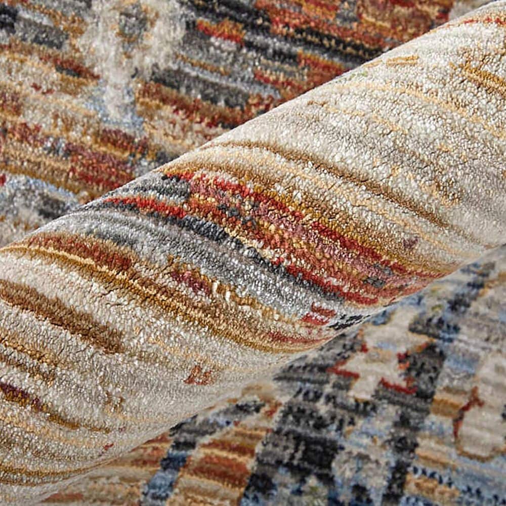 Feizy Melrose 5&#39; x 7&#39;6&quot; Ivory and Rust Area Rug, , large