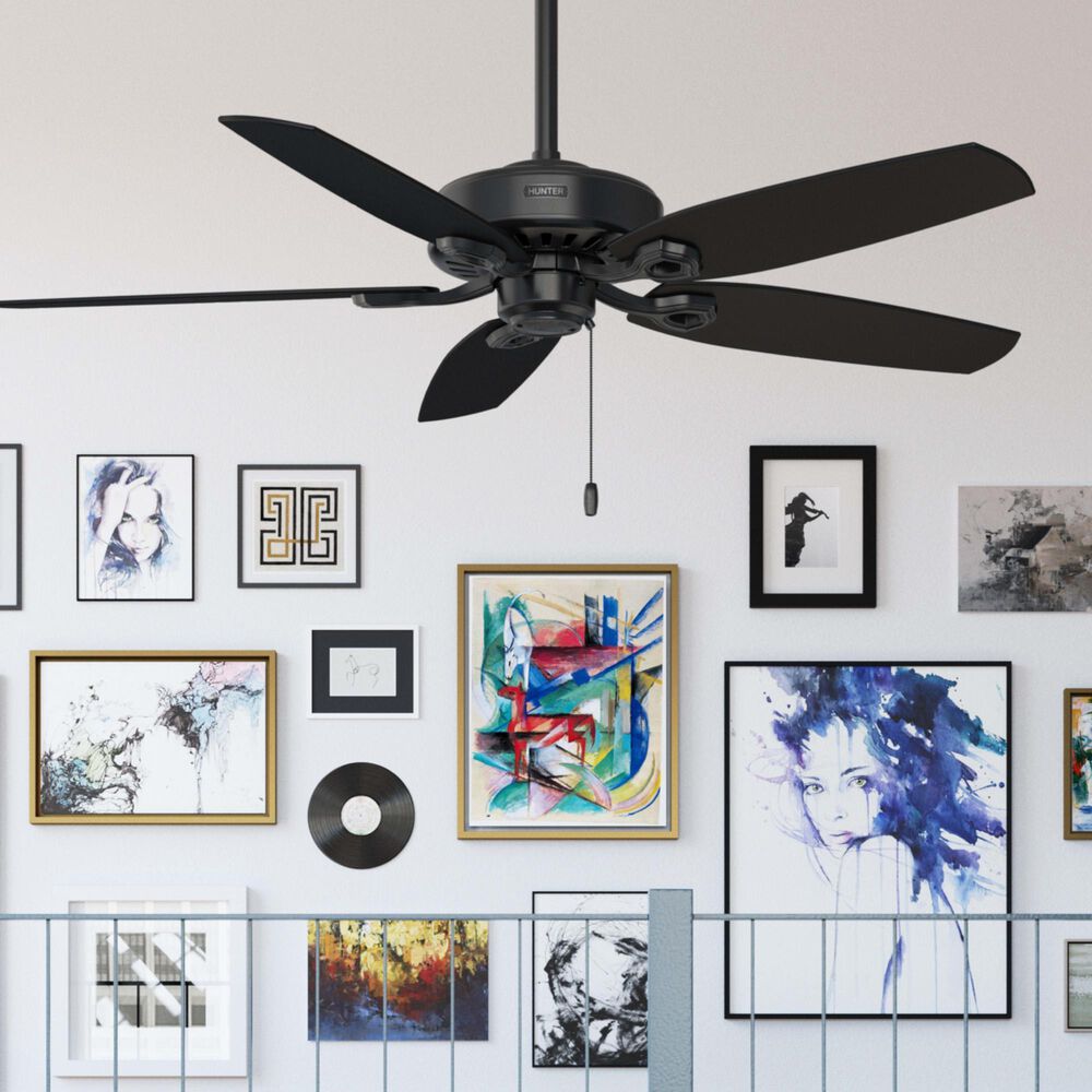 Hunter Builder Elite 52&quot; Ceiling Fan in Matte Black, , large