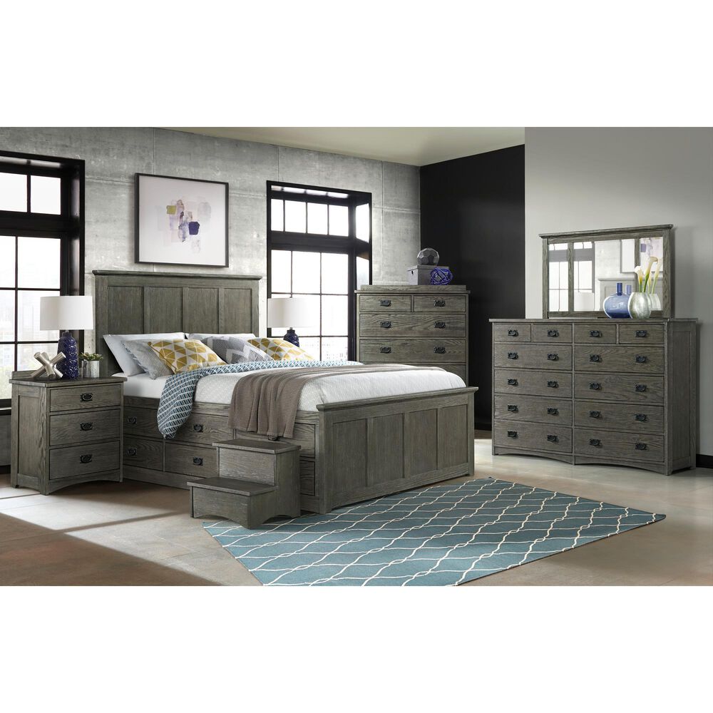 Hawthorne Furniture Oak Park 12 Drawer Dresser in Pewter, , large
