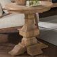 Belle Furnishings Haven Hills Round End Table in Camel Beige, , large
