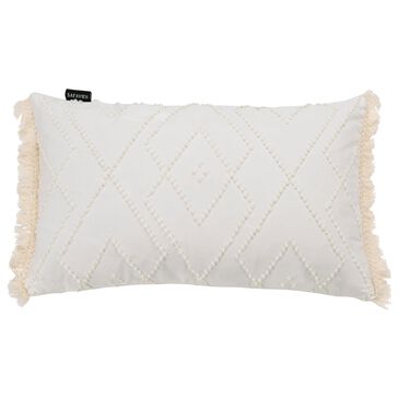 Safavieh Sorena 12" x 20" Pillow in White, , large