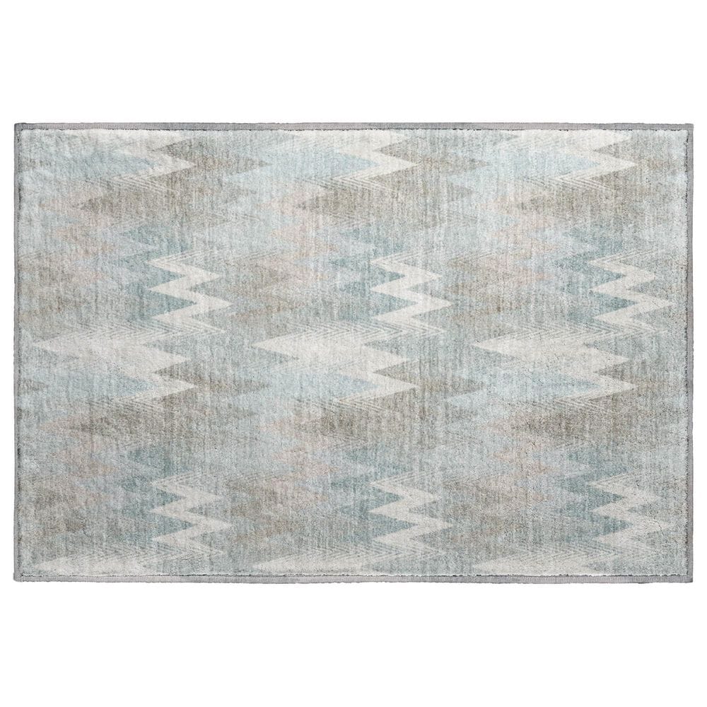 Dalyn Rug Company Soft Essentials Chevron Sky 1"8" x 2"6" Area Rug, , large