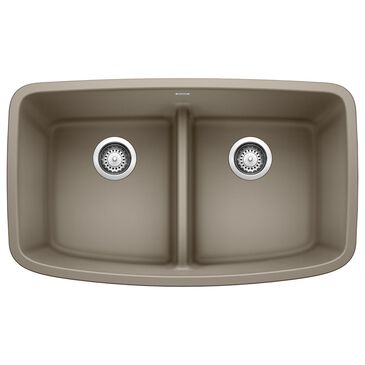 Blanco Valea 50/50 Equal Double Low Divide Sink in Truffle, , large