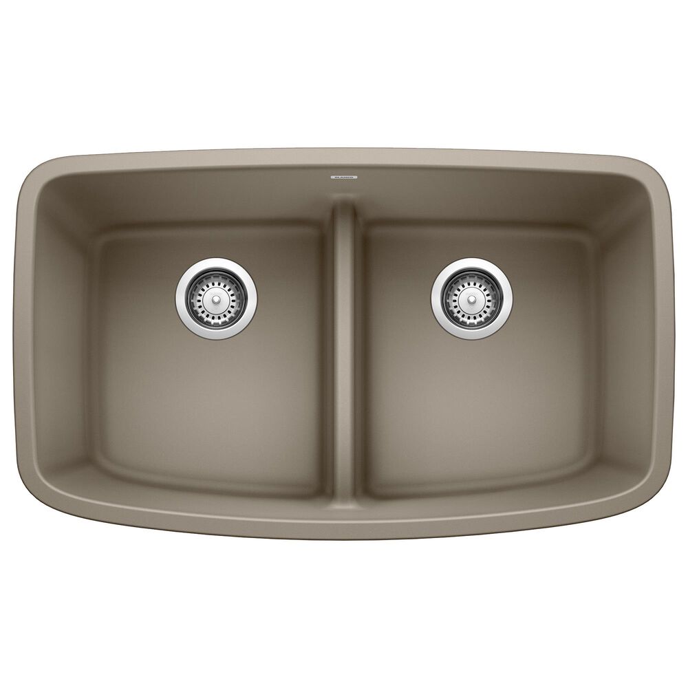 Blanco Valea 50/50 Equal Double Low Divide Sink in Truffle, , large