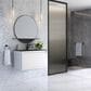James Martin Mantova 35.4" Single Bathroom Vanity in Glossy White and Matte Black with 2 cm Charcoal Black Resin Countertop and Rectangular Sink, , large