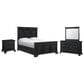 Mayberry Hill Passages 4-Piece Queen Panel Bedroom Set in Black, , large