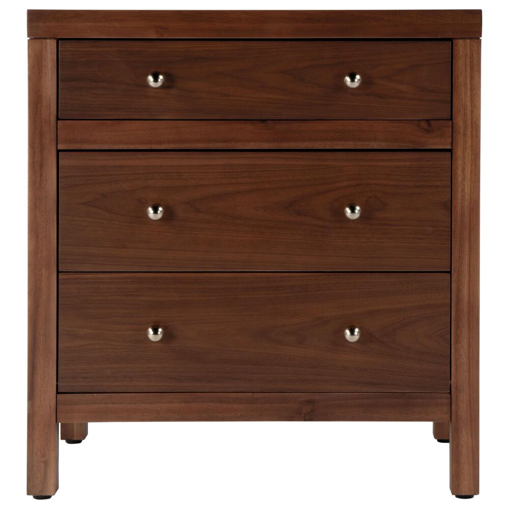 Butler Specialty Company Nora 3 Drawer Nightstand in Walnut Brown, , large