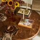 Four Hands Malko Dining Table-Dark Brown Mappa Burl-Dark Brown Rubberwood, , large