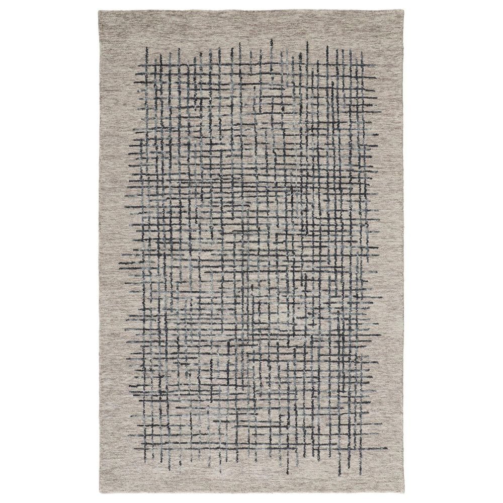 Feizy Maddox 8" x 10" Gray and Charcoal Area Rug, , large