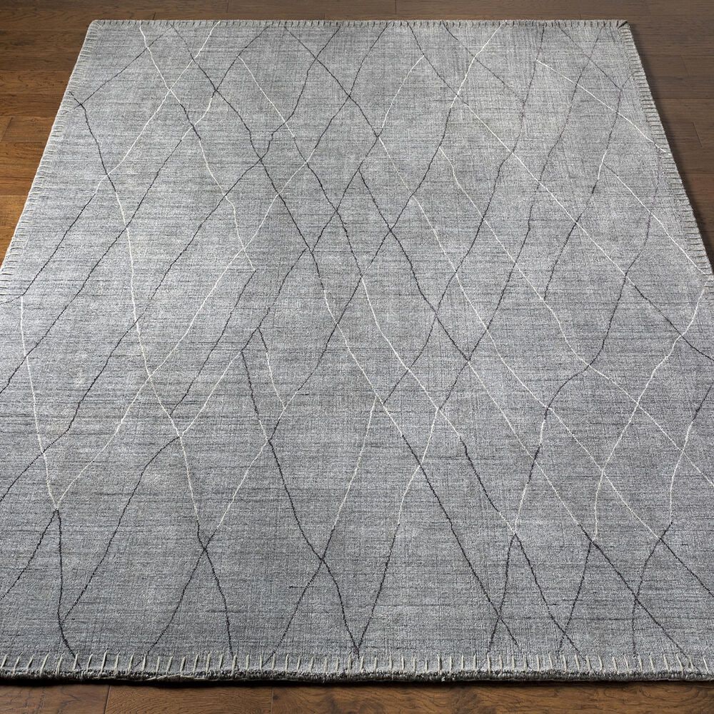Surya Arlequin 10&#39; x 14&#39; Charcoal, Medium Gray and Black Area Rug, , large