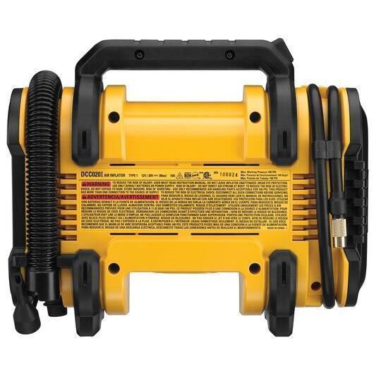 Dewalt portable outlet tire inflator