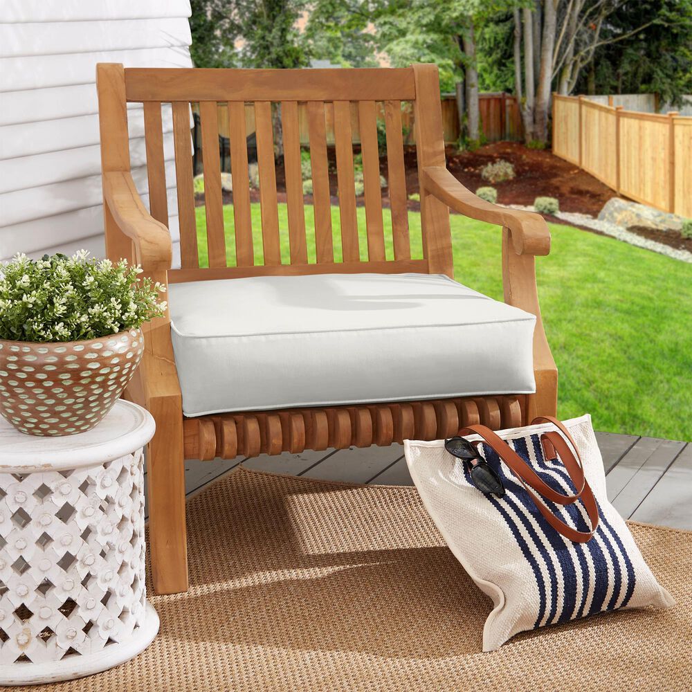 Sorra Home Sunbrella 22.5" Deep Seating Cushion in Canvas Natural, , large