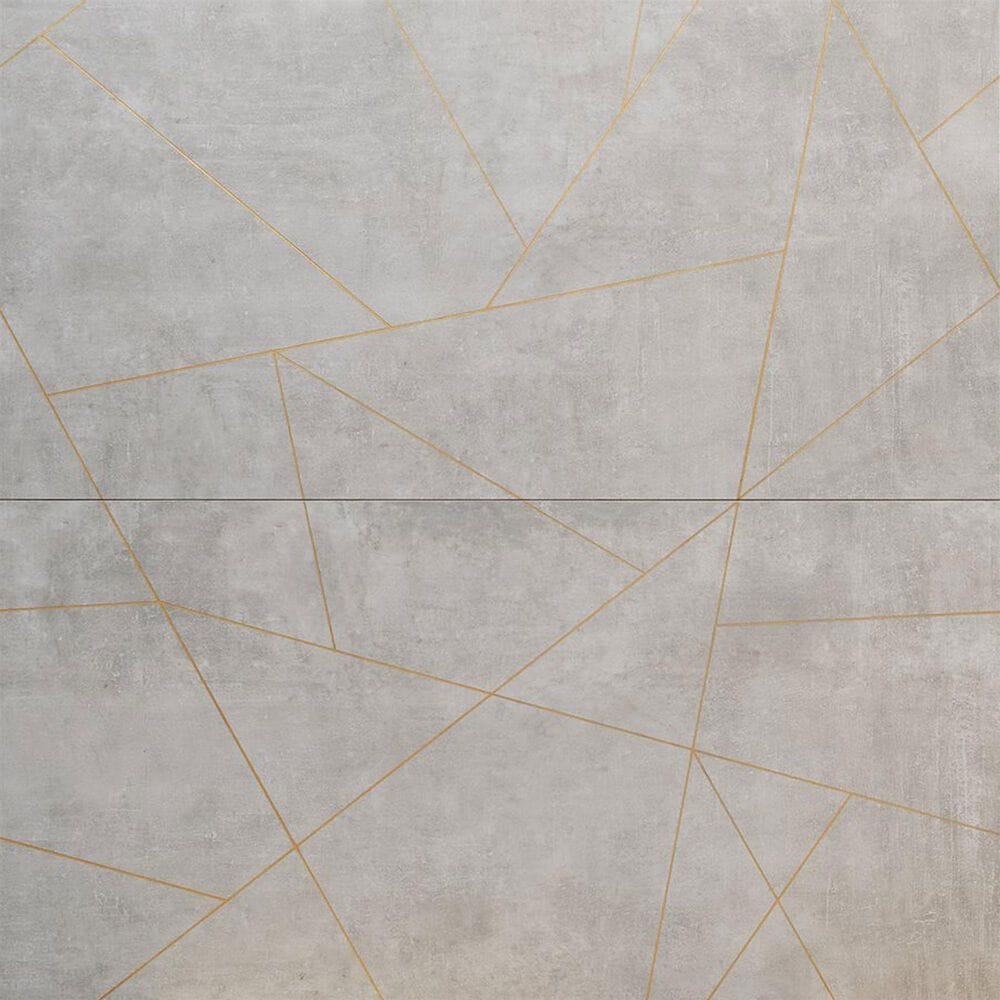 Soho Studio Artscape Cemento and Gold Line 24" x 48" Porcelain Tile, , large