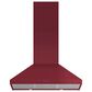 Fisher & Paykel 36" Classic Wall Hood with Pyramid Chimney in Red, , large