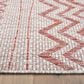 L&R Resources Sun Shower 8" x 10" Beige and Red Indoor/Outdoor Area Rug, , large
