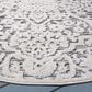 Safavieh Cabana CBN656A 4" Round Ivory and Grey Indoor/Outdoor Area Performance Rug, , large