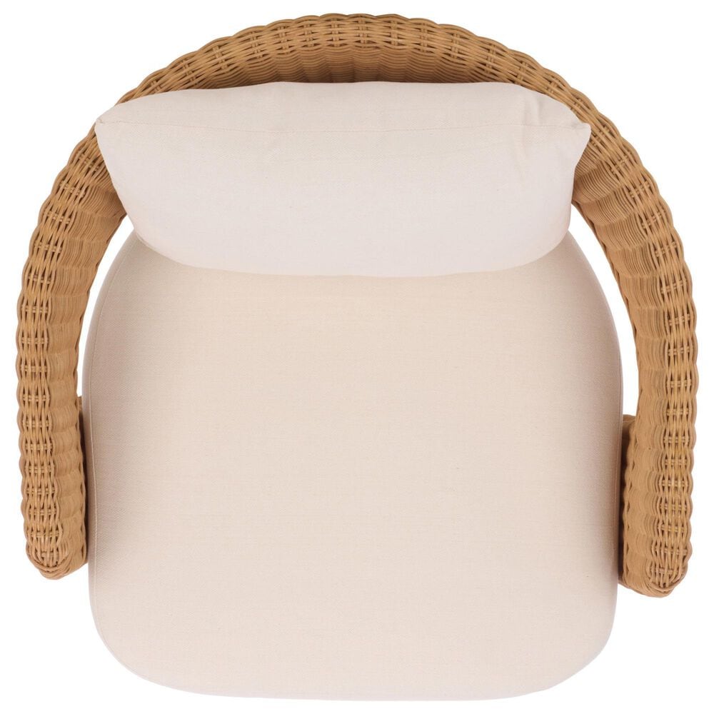 Safavieh Leanna Swivel Chair in White, , large