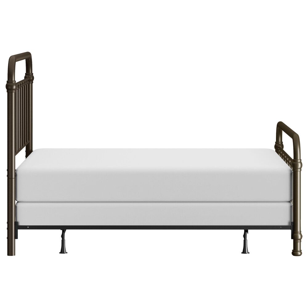 Richlands Furniture Kirkland Full Metal Slat Bed with Metal Frame in Dark Bronze, , large
