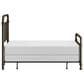 Richlands Furniture Kirkland Full Metal Slat Bed with Metal Frame in Dark Bronze, , large