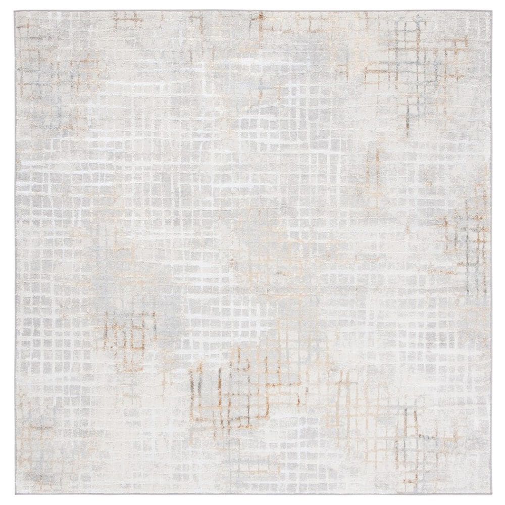 Safavieh Orchard ORC672 6"7" Square Grey and Gold Area Rug, , large