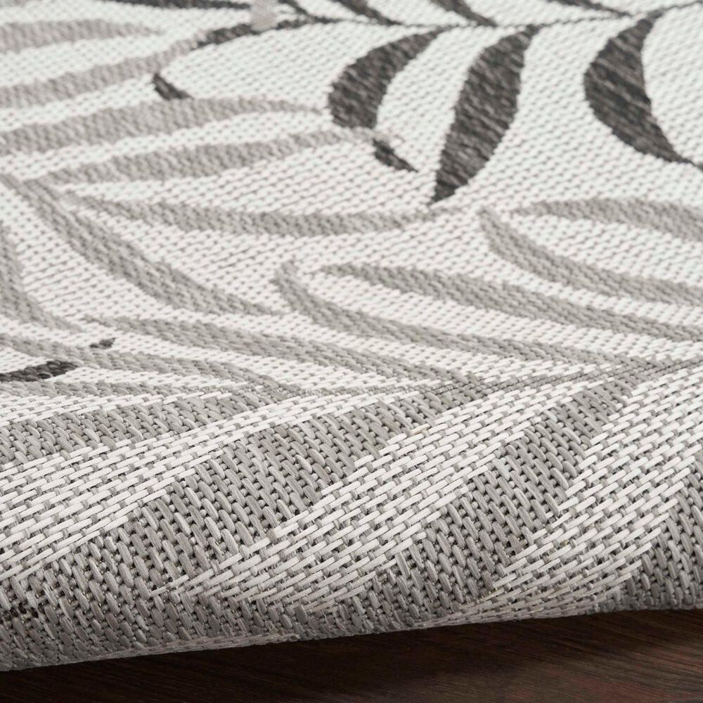 Nourison Garden Oasis Nature Grey 4&#39; x 6&#39; Indoor/Outdoor Area Rug, , large