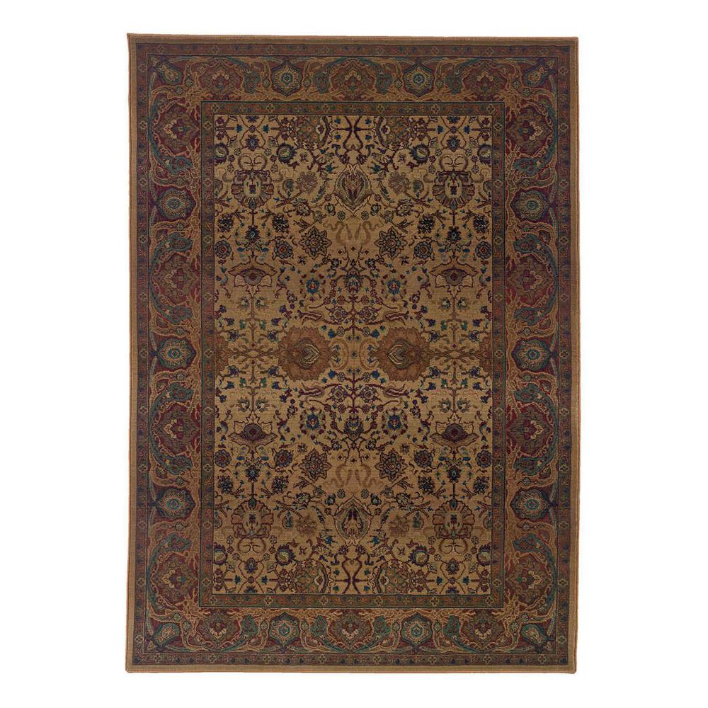 Oriental Weavers Kharma 332W 6'7" x 9'1" Beige Area Rug, , large