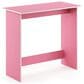 HOMLUX Modern Computer Desk in Pink and White, , large