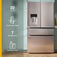 Whirlpool 22 Cu. Ft. 4-Door Depth French Door Refrigerator with Dual Ice Makers in Fingerprint Resistant Stainless Steel, , large