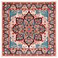 Safavieh Riviera 6"7" Square Blue and Beige Area Rug, , large