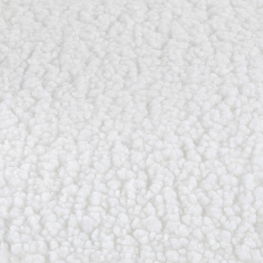 Lumisource Kimi Accent Chair in White Sherpa, , large