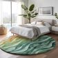 Dalyn Rug Company Pacifica PA4 8" Round Teal Area Rug, , large