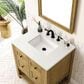 James Martin Vanities Breckenridge 30" Single Bathroom Vanity in Light Natural Oak with 3 cm Lime Delight Quartz Top and Rectangular Sink, , large