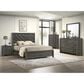 Crown Mark Valor 5-Piece Queen Bedroom Set in Gray, , large