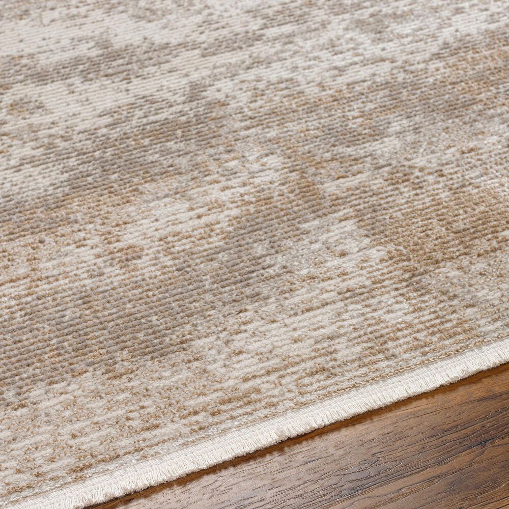 Surya Masha Abstract 6&#39;7&quot; x 9&#39; Ivory, Cream, Gray and Light Brown Area Rug, , large