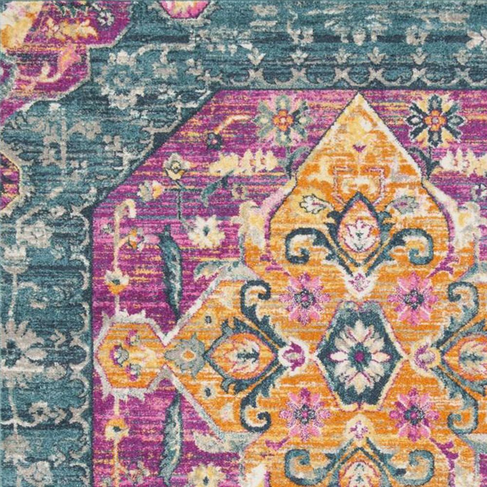 Safavieh Madison MAD119C 2&#39;3&quot; x 10&#39; Blue and Fuchsia Runner, , large