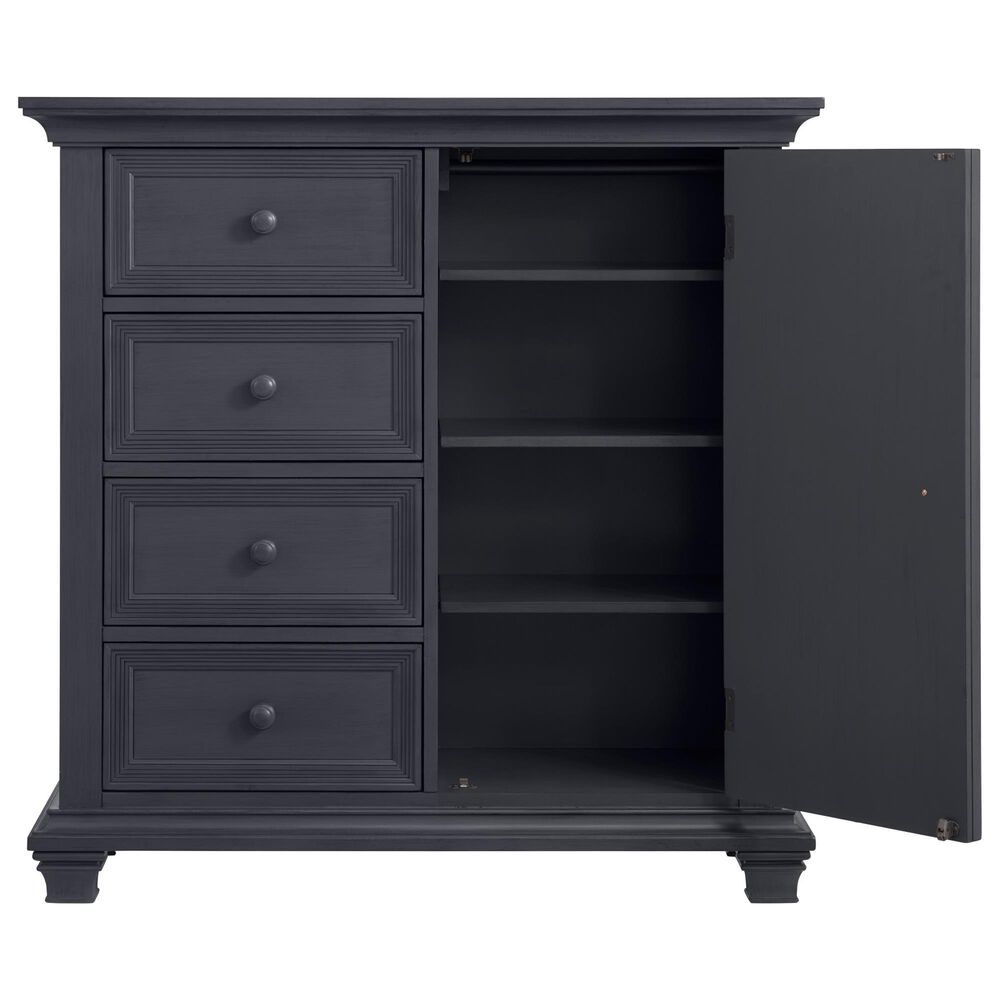 Oxford Baby Weston 2-Piece Crib and Chifferobe Nursery Set in Midnight Slate, , large
