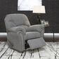 Signature Design by Ashley Allmaxx Rocker Recliner in Pewter, , large