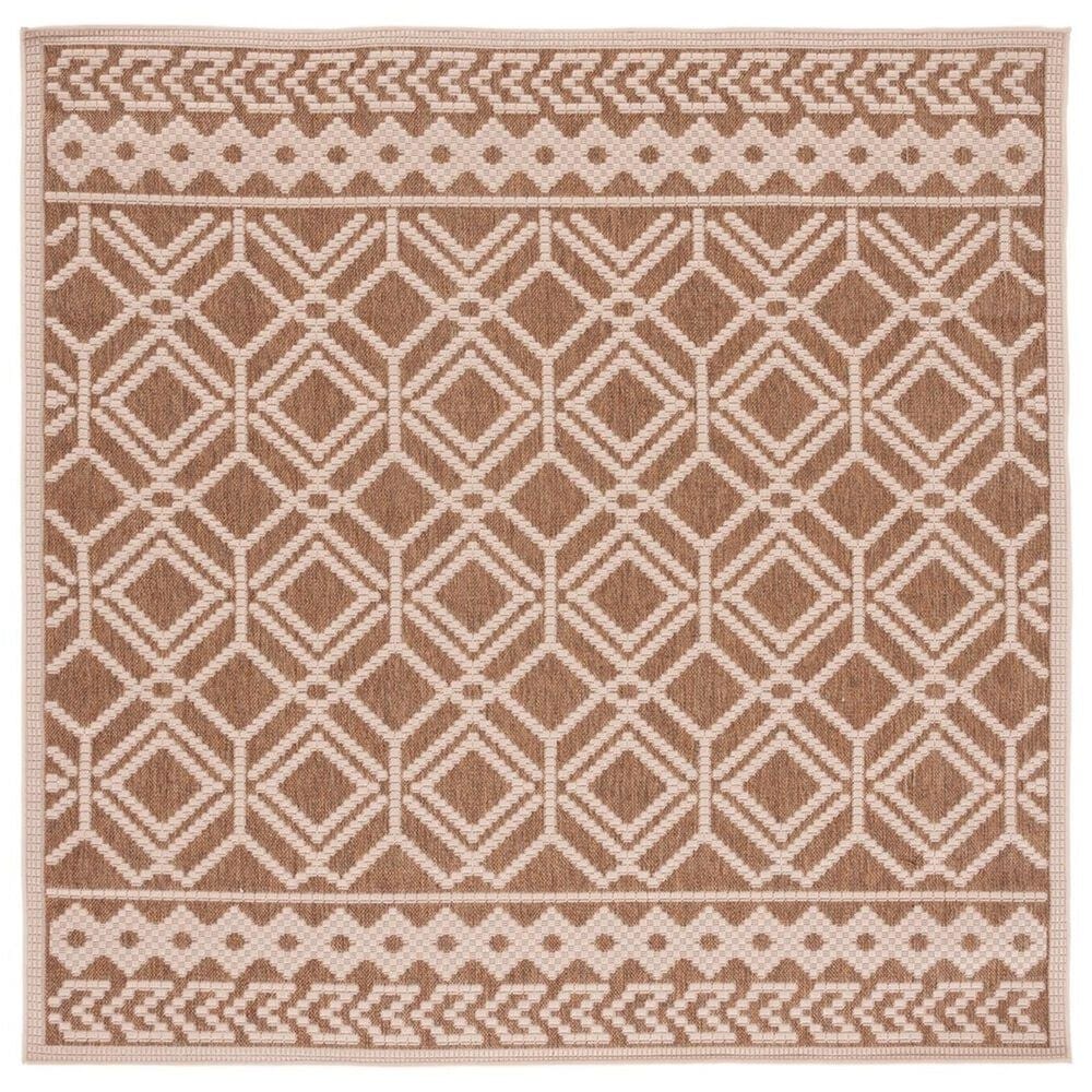 Safavieh Martha Stewart Cyprus 6"7" Square Camel and Beige Area Rug, , large