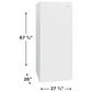 Frigidaire 16 Cu. Ft. Garage Ready Upright Refrigerator in White, , large