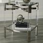 Ashley Chaseton Accent Table in Clear and Silver, , large