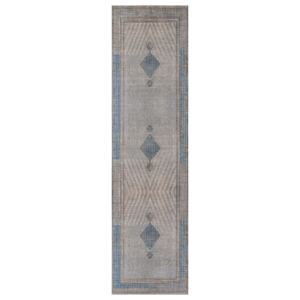 Momeni Afshar 2"3" x 7"6" Blue Runner, , large