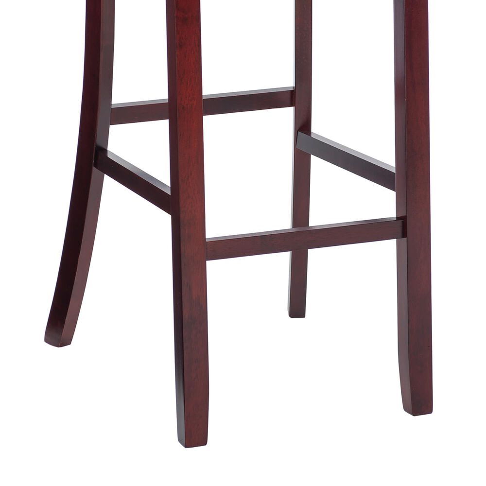 Linon Home Decor Torino Soho Bar Stool in Merlot, , large