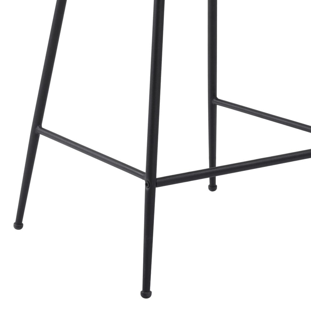 Zuo Modern Byron Counter Chair in White/Black, , large